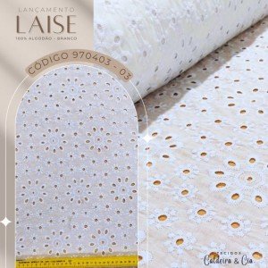 Bordado Laise cor - 03 (Branco)
